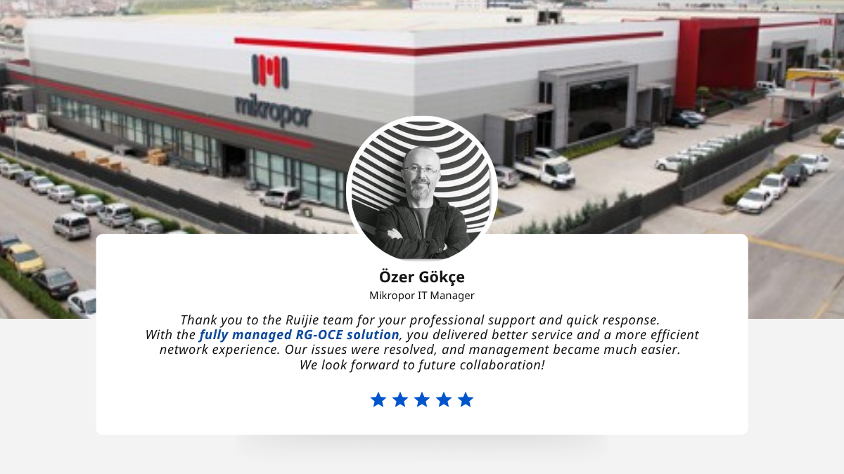 ruijie reyee success story mikropor client feedback